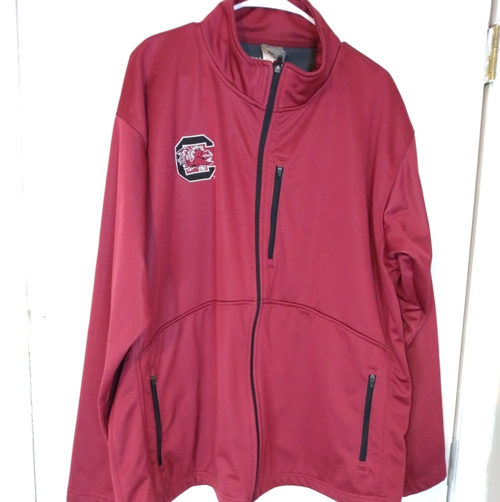 Knights Apparel Zip Up Jacket Maroon Garnet South Carolina Gamecocks Size XL